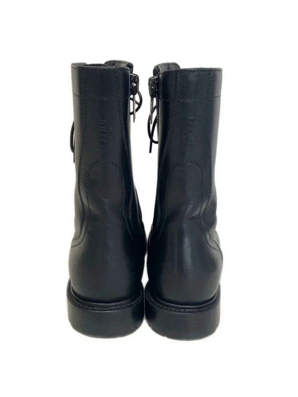 Celine Short Boots 38 Black Leather